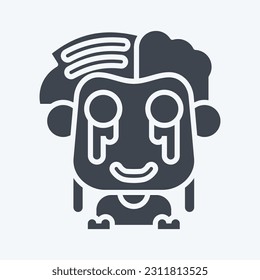 Icon Zombie. related to Halloween symbol. glyph style. simple design editable. simple illustration