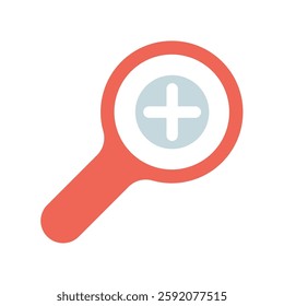 Icon a zoom in, isolated against a clean background.