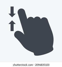 Icon Zoom Out - Glyph Style - Simple illustration,Editable stroke,Design template vector, Good for prints, posters, advertisements, announcements, info graphics, etc.