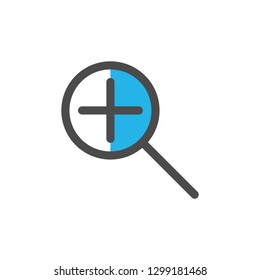 icon zoom in vector
