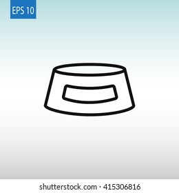  icon.Bowl for animal  Vector.