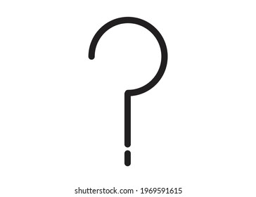 Símbolo del signo de interrogación de iconos. ilustrador EPS 10