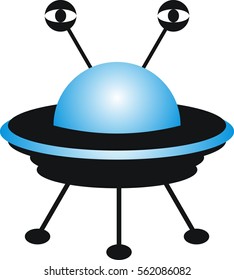 Icon-flying saucer UFO.