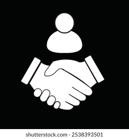 icon,handshake. suitable for company icons to make them more attractive