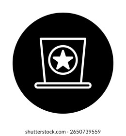 Iconic american celebration symbol top hat illustration perfect for fourth of july independence day memorial day