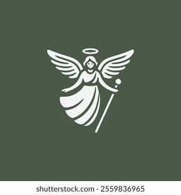 Iconic angel logo for sale.