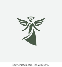 Iconic angel logo for sale.
