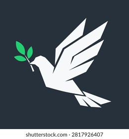 Iconic bird illustration representing peace, freedom, and harmony.