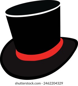 The iconic black magician's cylinder hat: a symbol of mystique, intrigue, and theatrical wonder, concealing secrets within its timeless silhouette.