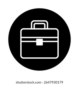 Icônica descrição em preto e branco da maleta de negócios representando o profissionalismo, a carreira e as aspirações no mundo corporativo