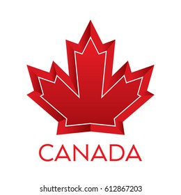 An iconic Canadian maple leaf design in vector format.