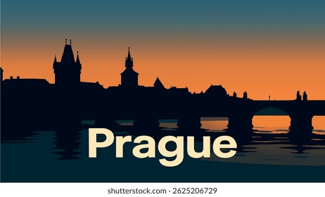 The iconic Charles Bridge in Prague, with its medieval statues and cobblestone streets, stands tall over the Vltava River.