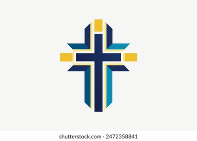Iconic Christian Cross Symbol	logo