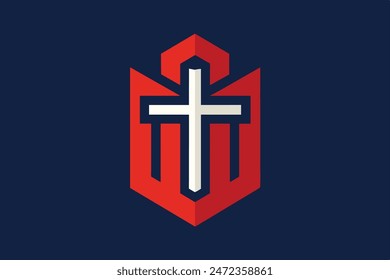 Iconic Christian Cross Symbol	logo