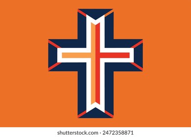 Iconic Christian Cross Symbol	logo