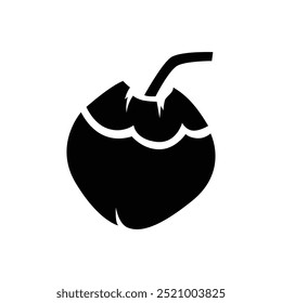 Icônico vetor de símbolo de coco para design criativo