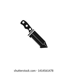 iconic dagger. black silhouette logo