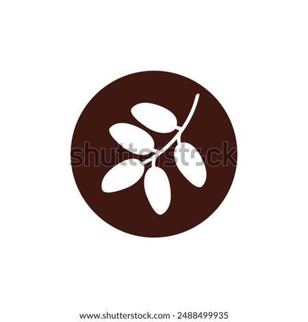 Iconic Date Fruit Illustration, Perfect for Ramadan