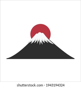 an iconic design of mount fujiyama