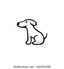 iconic dog one logo vector