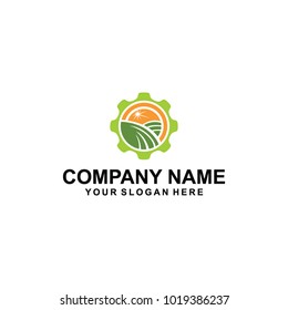 iconic farms ten logo vector