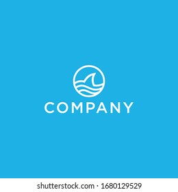 Iconic fish fin logo.
The logo can be applied to various media and industries.