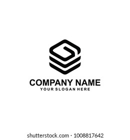 iconic G logo vector