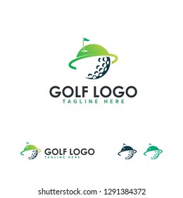 Iconic Golf Sport Logo designs vector, Golf club icons, symbols, elements and logo