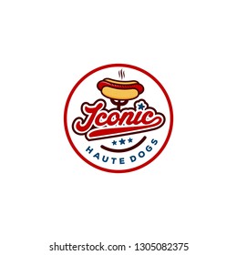 iconic hot dog logo