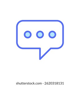 Iconic Illustration of a Speech Bubble Symbolizing Digital Communication and Interaction in Social Media and Online Platforms