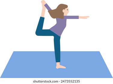 Iconic Illustration of yoga poses