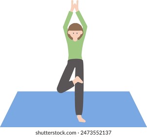 Iconic Illustration of yoga poses