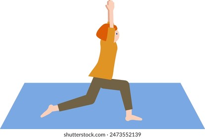 Iconic Illustration of yoga poses