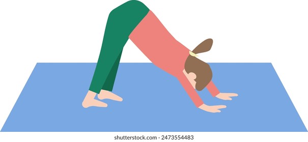 Iconic Illustration of yoga poses