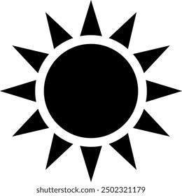 An iconic image of the sun which is the source of energy for life on earth