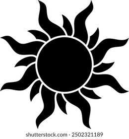 An iconic image of the sun which is the source of energy for life on earth