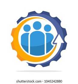 iconic logo with the concept of team work