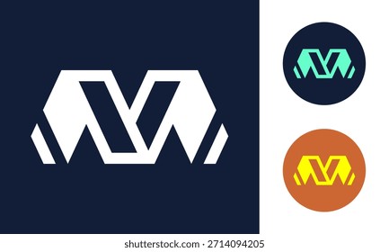 Iconic logo mark letter M