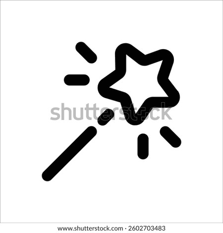 An iconic magic wand tool representing editing and selection in design applications.