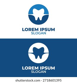 Ikonisches minimales modernes Zahnlogo