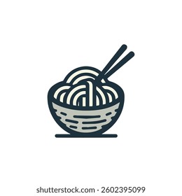 Iconic noodle logo for sale.