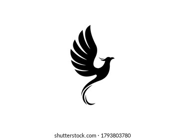 Iconic Phoenix Bird Vector Logo