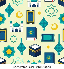 Patrones icónicos de Ramadán. Iconos de Ramadan Kareem conjuntos de patrones árabes.