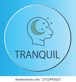 Representação icônica de tranquilidade, tranquilidade e saúde mental