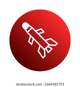 Iconic rocket launch symbolism for projects and presentations, adding a strong visual element with impactful minimalist graphic