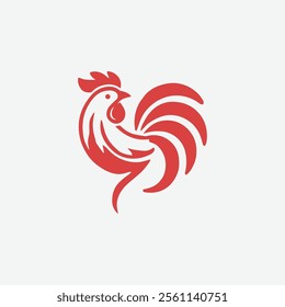 Iconic rooster logo for sale.