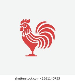 Iconic rooster logo for sale.