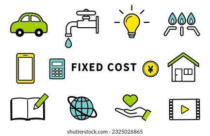 Iconic set of fixed costs in the home