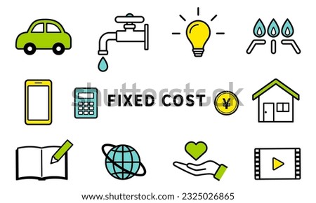 Iconic set of fixed costs in the home