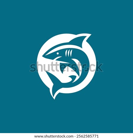 Iconic shark logo for sale.